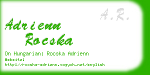 adrienn rocska business card